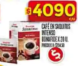 Supermercados DIA Café en saquitos intenso bonafide oferta