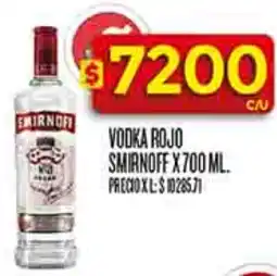 Supermercados DIA Smirnoff vodka rojo oferta