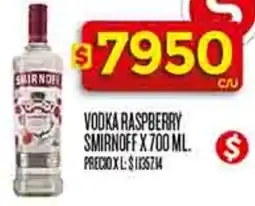 Supermercados DIA Smirnoff vodka raspberry oferta