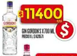 Supermercados DIA Gordon's gin oferta
