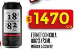 Supermercados DIA 1882 fernet con cola oferta