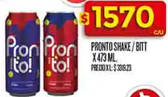 Supermercados DIA Pronto shake/bitt oferta