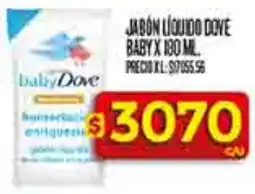 Supermercados DIA Babydove jabón líquido oferta