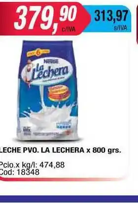 Maxiconsumo La Lechera Leche Pvo. x 800grs oferta