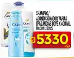 Supermercados DIA Dove shampoo acondicionador varias oferta
