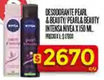 Supermercados DIA Nivea desodorante pearl &beauty/pearl&beauty intensa oferta