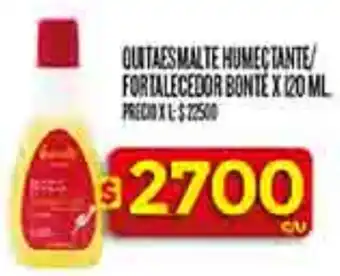Supermercados DIA Bonté quitaesmalte humectante fortalecedor oferta