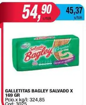 Maxiconsumo Bagley Salvado Galletitas x 169gr oferta
