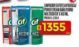 Supermercados DIA Cif limpiador expert antigrasa power cream band/vidrio multiuso oferta