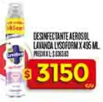 Supermercados DIA Lysoform desinfectante aerosol lavanda oferta