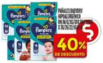 Supermercados DIA Pampers pañales babydry hipoalergenico oferta