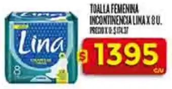 Supermercados DIA Lina toalla femenina incontinencia oferta