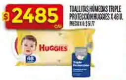 Supermercados DIA Huggies toallitas húmedas triple protección oferta