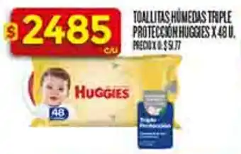 Supermercados DIA Huggies toallitas húmedas triple protección oferta