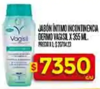 Supermercados DIA Vagisil jabón íntimo dermo incontingenciadermo oferta
