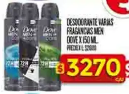 Supermercados DIA Dove desodorante varias fragancias men oferta