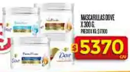 Supermercados DIA Dove mascarillas oferta