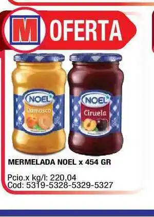 Maxiconsumo Noel Mermelada x 454gr oferta