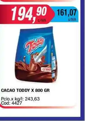 Maxiconsumo Toddy Cacao x 800gr oferta