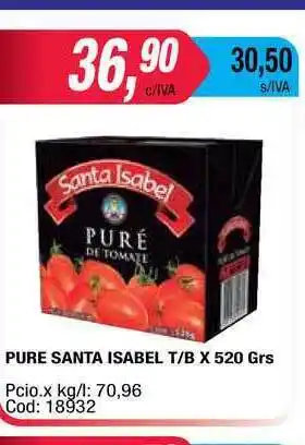 Maxiconsumo Santa Isabel Pure T/b x 520grs oferta