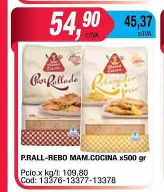 Maxiconsumo Mama Cocina P. Rall/rebo x500gr oferta