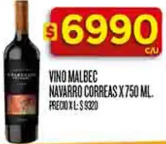 Supermercados DIA Navarro correas vino malbec oferta