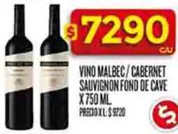 Supermercados DIA Fond de cave vino malbec/cabernet sauvignon oferta