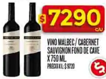 Supermercados DIA Fond de cave vino malbec/cabernet sauvignon oferta