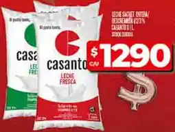 Supermercados DIA Casanto leche sachet entera bescrema oferta