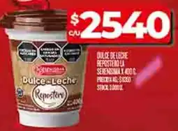 Supermercados DIA La serenisima dulce de leche respestore oferta