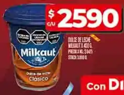Supermercados DIA Milkaut dulce de leche oferta