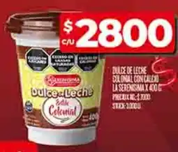 Supermercados DIA La serenisima dulce de leche colonial oferta