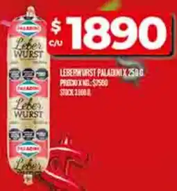 Supermercados DIA Paladini leberwurst oferta