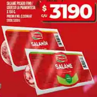 Supermercados DIA La piamontesa salame picado fino grueso oferta