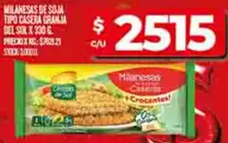 Supermercados DIA Milanesas de soja tipo casera granja del sol oferta