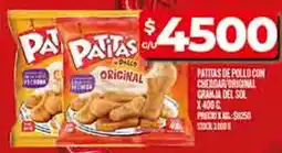 Supermercados DIA Pattias de pollo con cheddar original granja del sol oferta