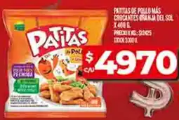 Supermercados DIA Patitas de pollo más crocantes granja del sol oferta