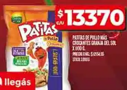 Supermercados DIA Pattias de pollo más crocantes granja del sol oferta
