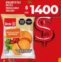 Supermercados DIA Dia mldallones de pollo oferta