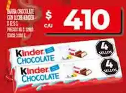 Supermercados DIA Kinder barra chocolate con leche oferta