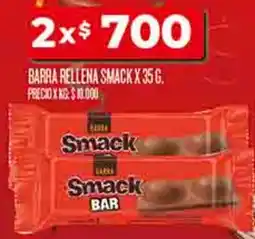 Supermercados DIA Smack barra rellena oferta
