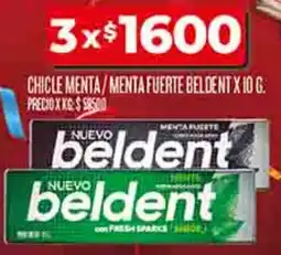 Supermercados DIA Beldent chicle menta/menta fuerte oferta