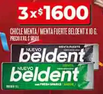 Supermercados DIA Beldent chicle menta/menta fuerte oferta