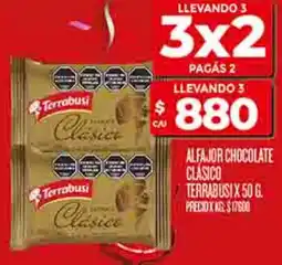 Supermercados DIA Terrabusi alfajor chocolate clásico oferta