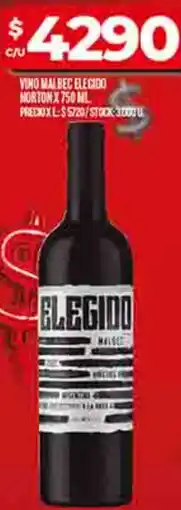 Supermercados DIA Elecido norton vino malbec oferta