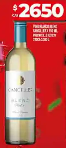 Supermercados DIA Canciller vino blanco blend oferta