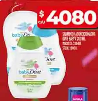 Supermercados DIA Babydove shampoo/acondicionador oferta