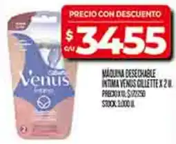 Supermercados DIA Gillette maquina afeitar desechable venus intima oferta
