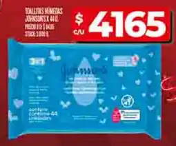 Supermercados DIA Johnson & johnson toallitas humedas oferta