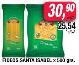 Maxiconsumo Fideos Santa Isabel x 500grs oferta